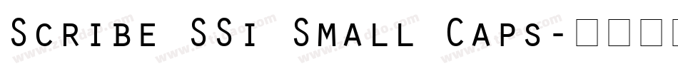 Scribe SSi Small Caps字体转换